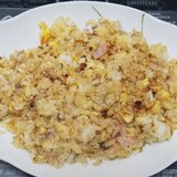 鍋キューブで玉子炒飯